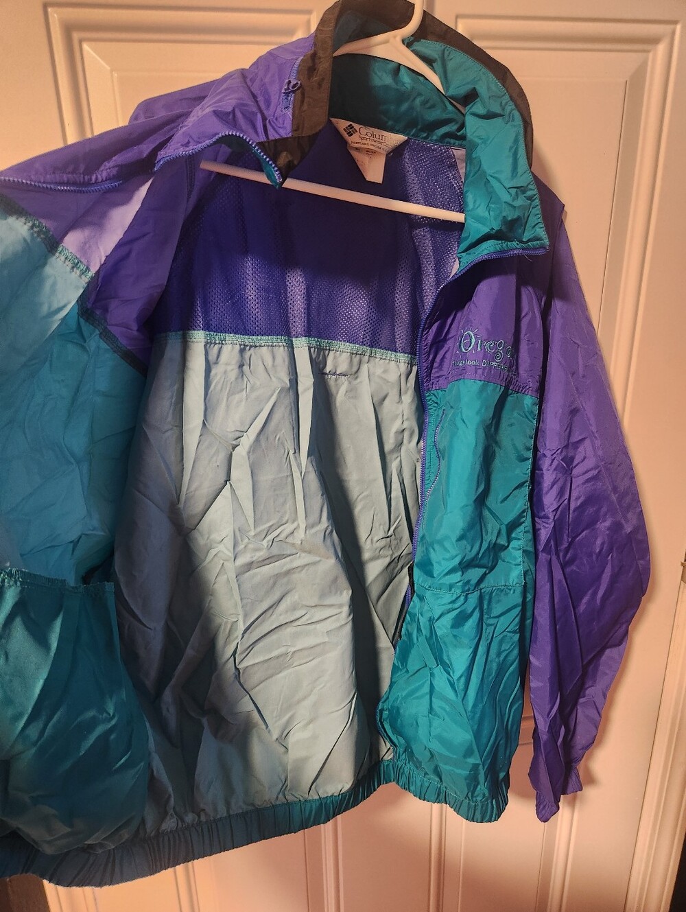 Vintage Columbia Unisex Lightweight Packable Jacket Size Large Rain Jacket - Picture 12 of 16